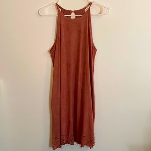 Suede Pink Dress